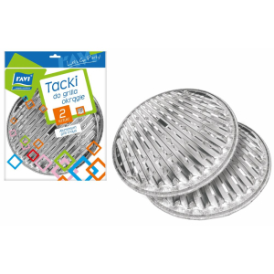 Tacki aluminiowe do grilla okrągłe 2szt  RAVI